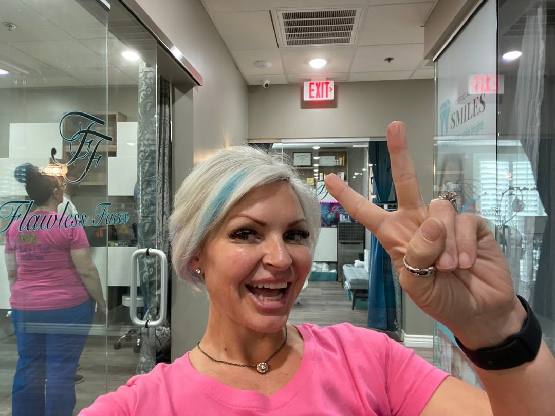 Ali at the spa